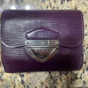 SOLD !!LV - Louis Vuitton purple Epi Joey wallet